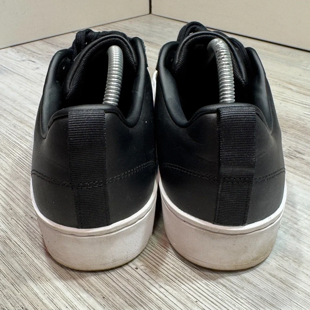 Adidas Streetcheck Cloudfoam Court Men's Sz 10 Low Black White